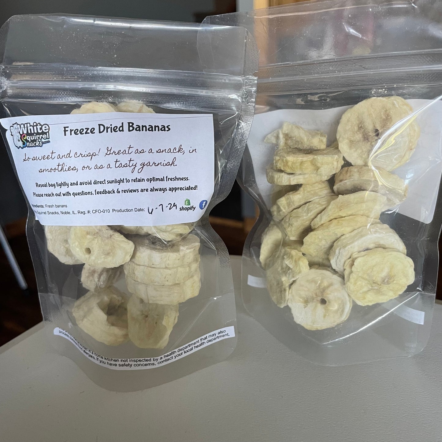 Freeze Dried Banana Slices
