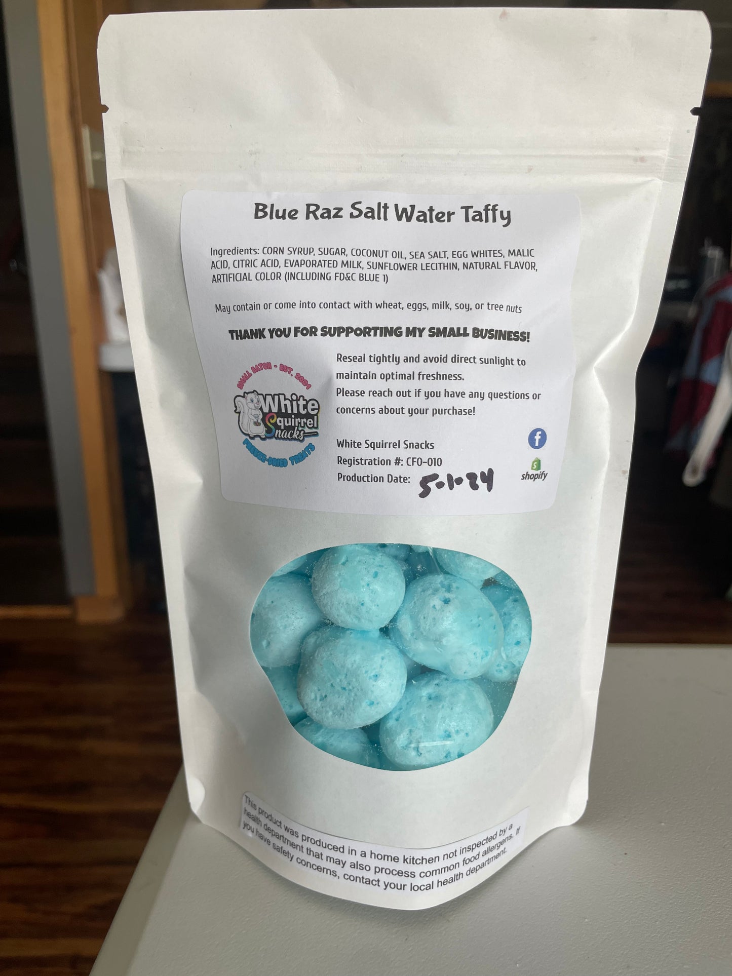 Blue Raz Salt Water Taffy