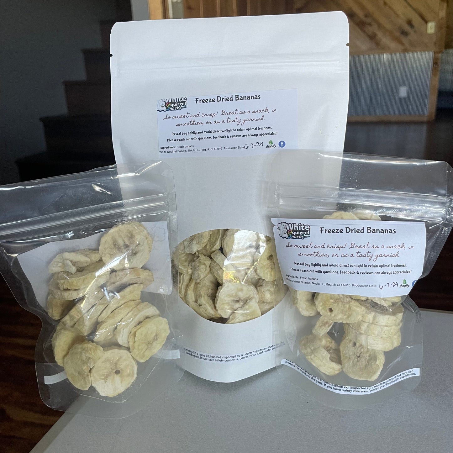 Freeze Dried Banana Slices