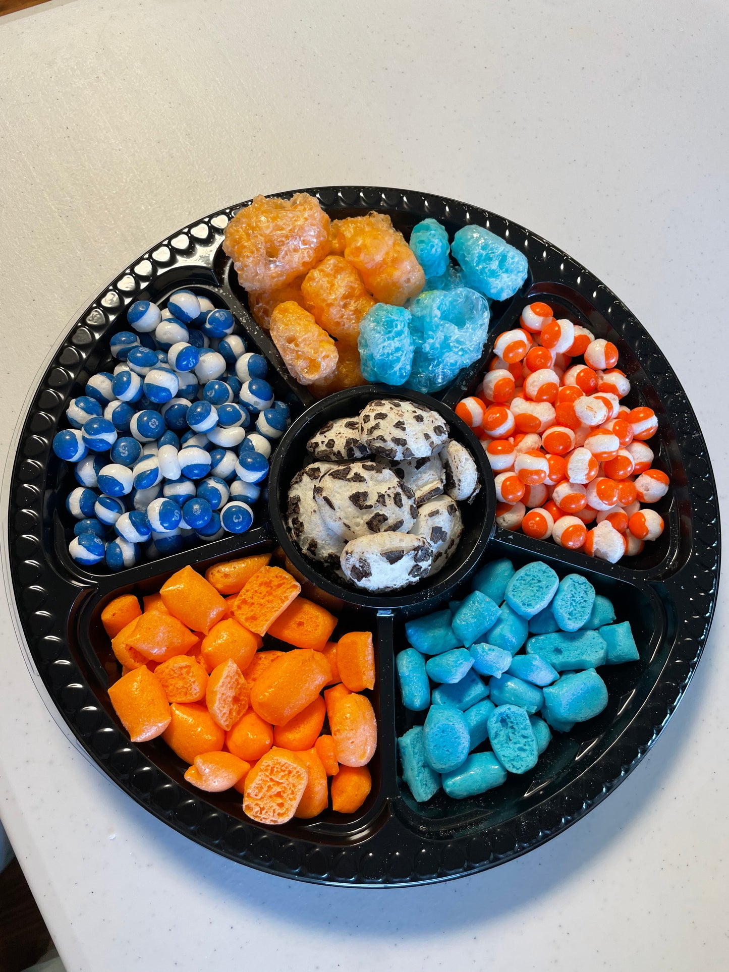 12" 6-cell Custom Candy Platter
