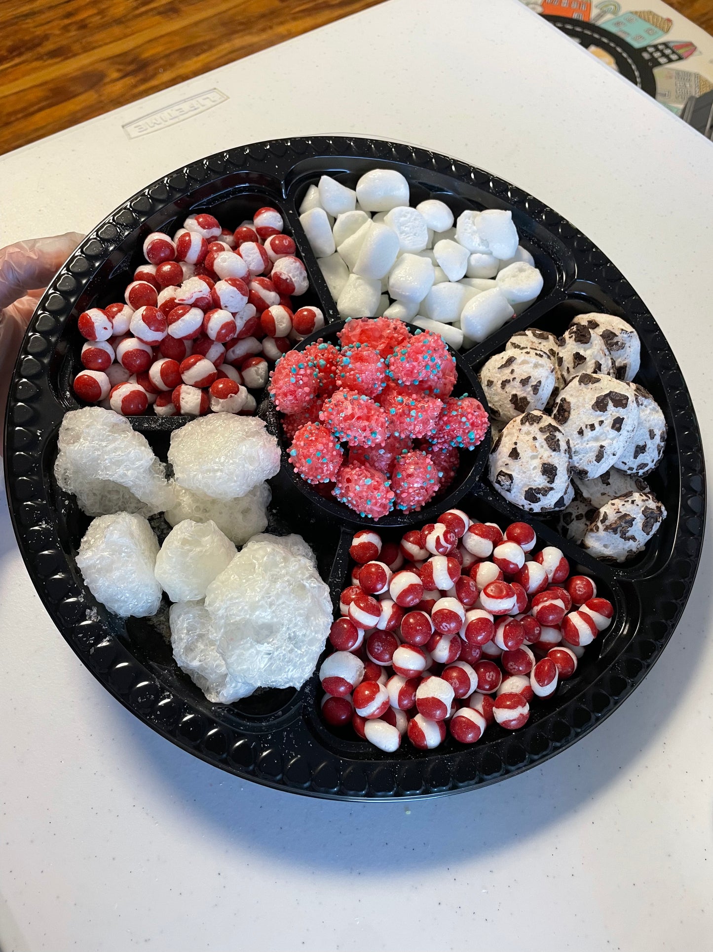 12" 6-cell Custom Candy Platter