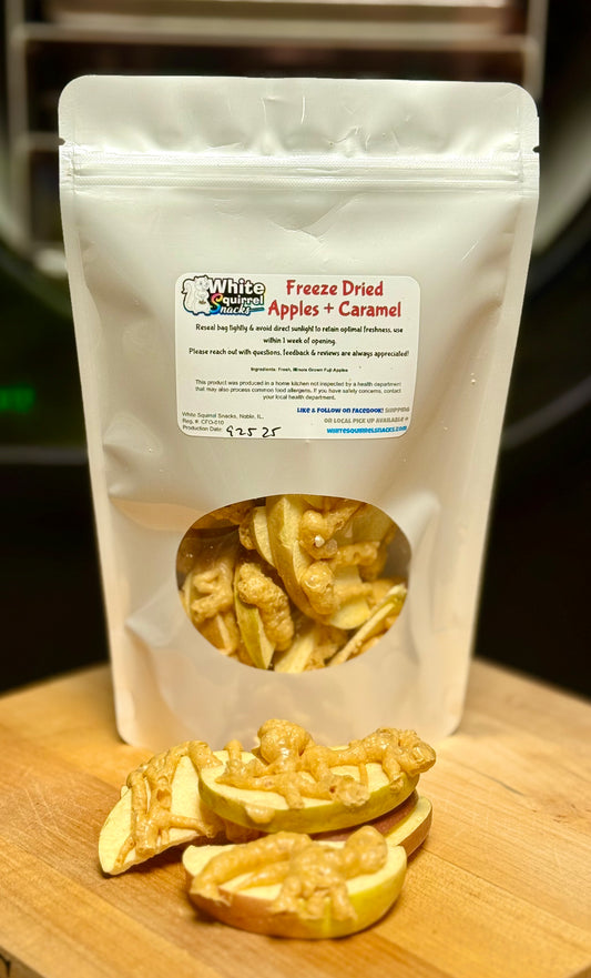 Freeze Dried Apples with Caramel